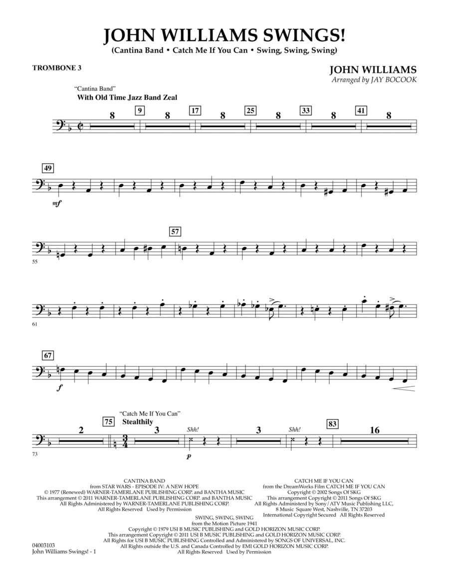 John williams shop trombone
