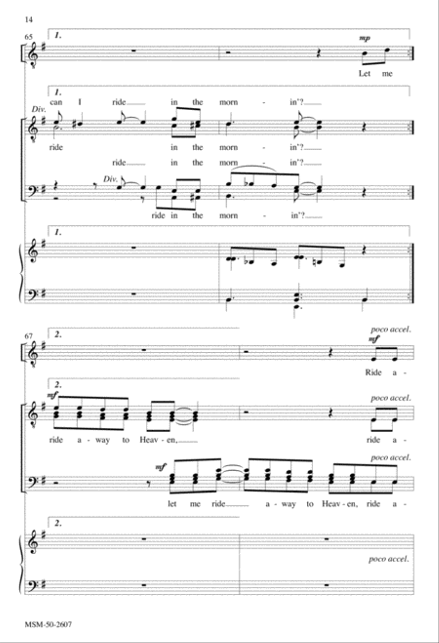 If I Got My Ticket TTBB scores gallery preview page 9
