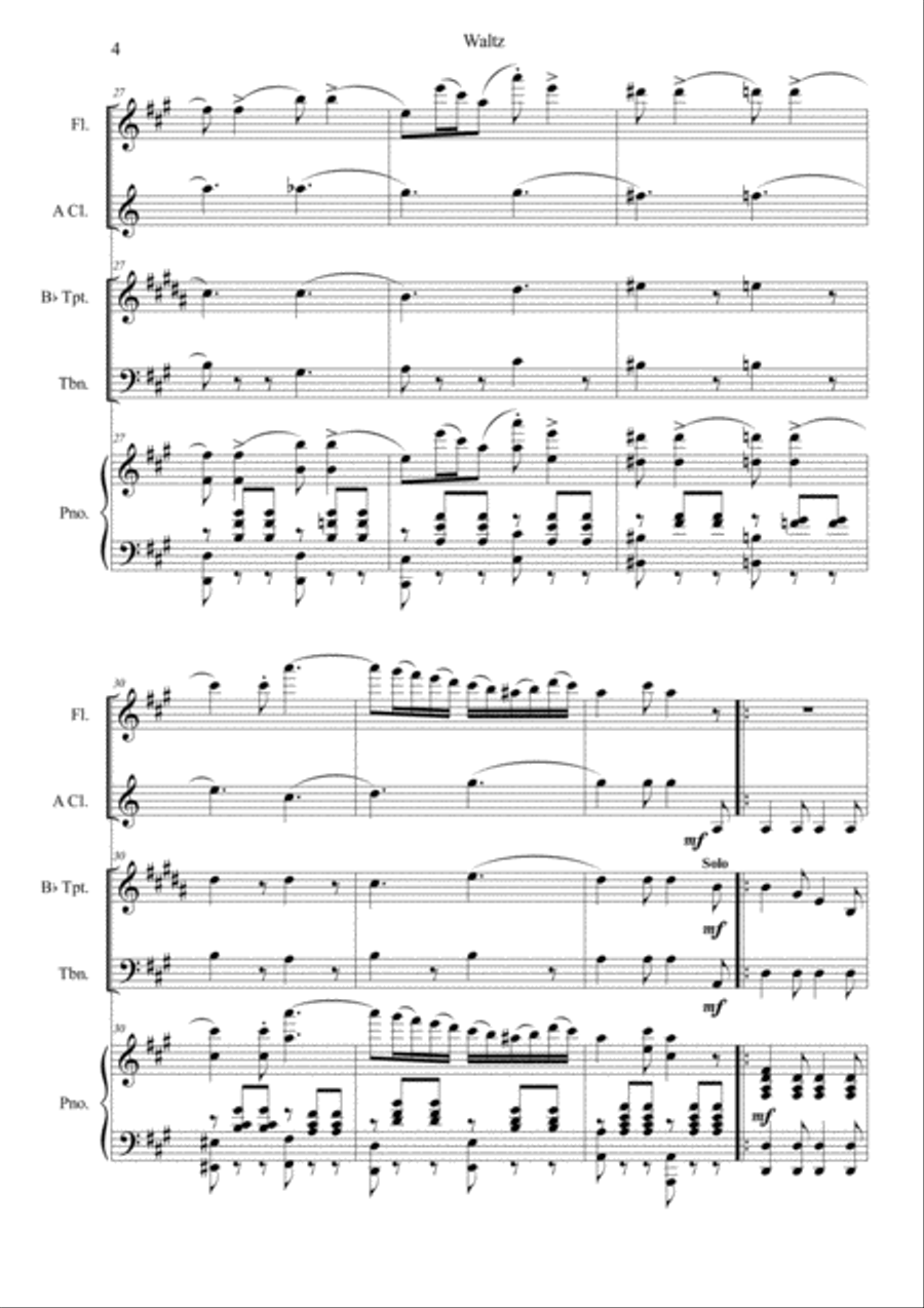 Waltz from a Life for a Tsar Chamber Orchestra scores gallery preview page 4