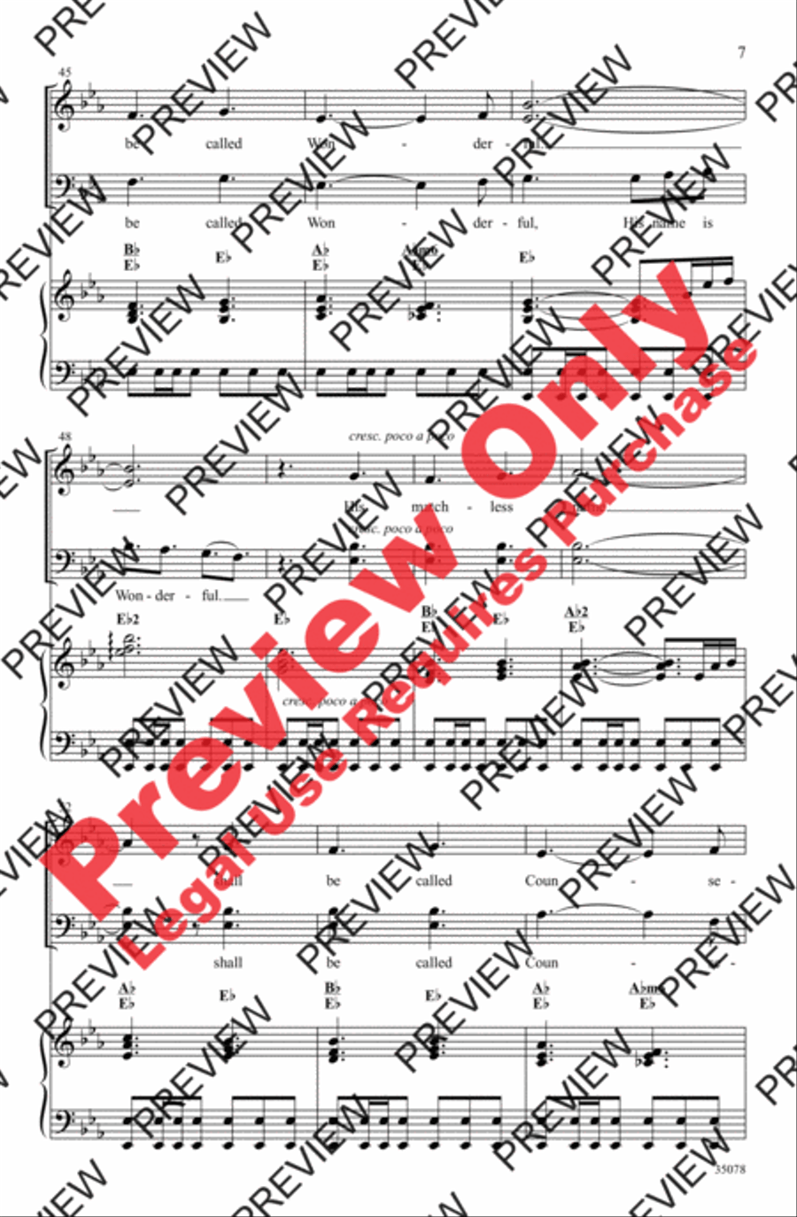 Lord Most High 4-Part scores gallery preview page 7