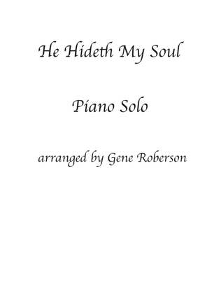 Book cover for He Hideth My Soul Piano Solo Advanced