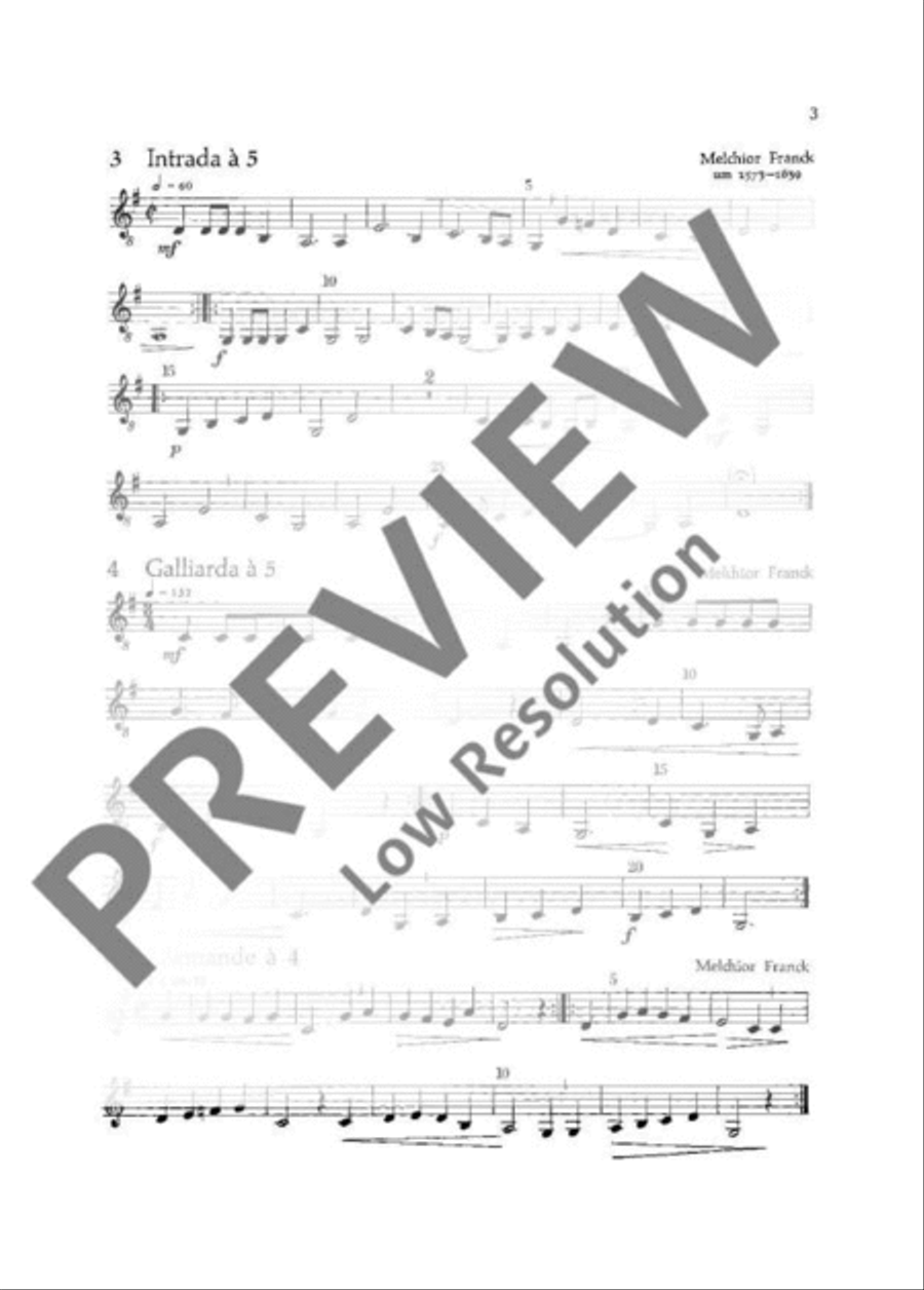 Alte Bläsersätze Baritone Horn scores gallery preview page 4