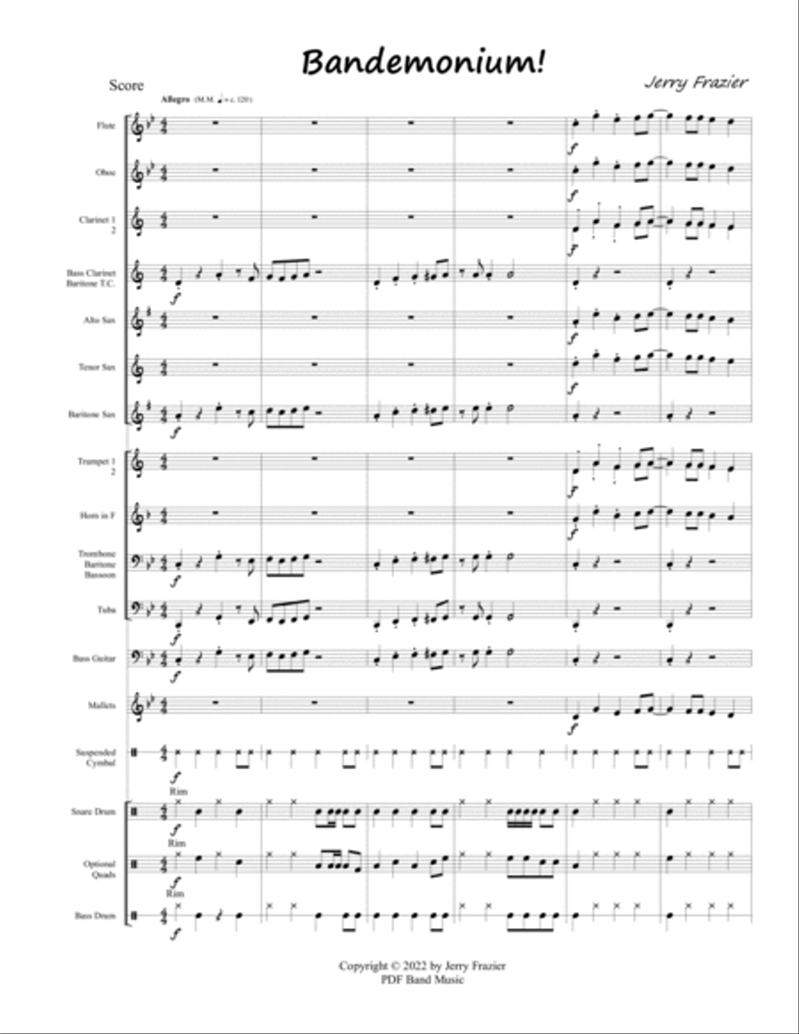 Bandemonium! Concert Band scores gallery preview page 2