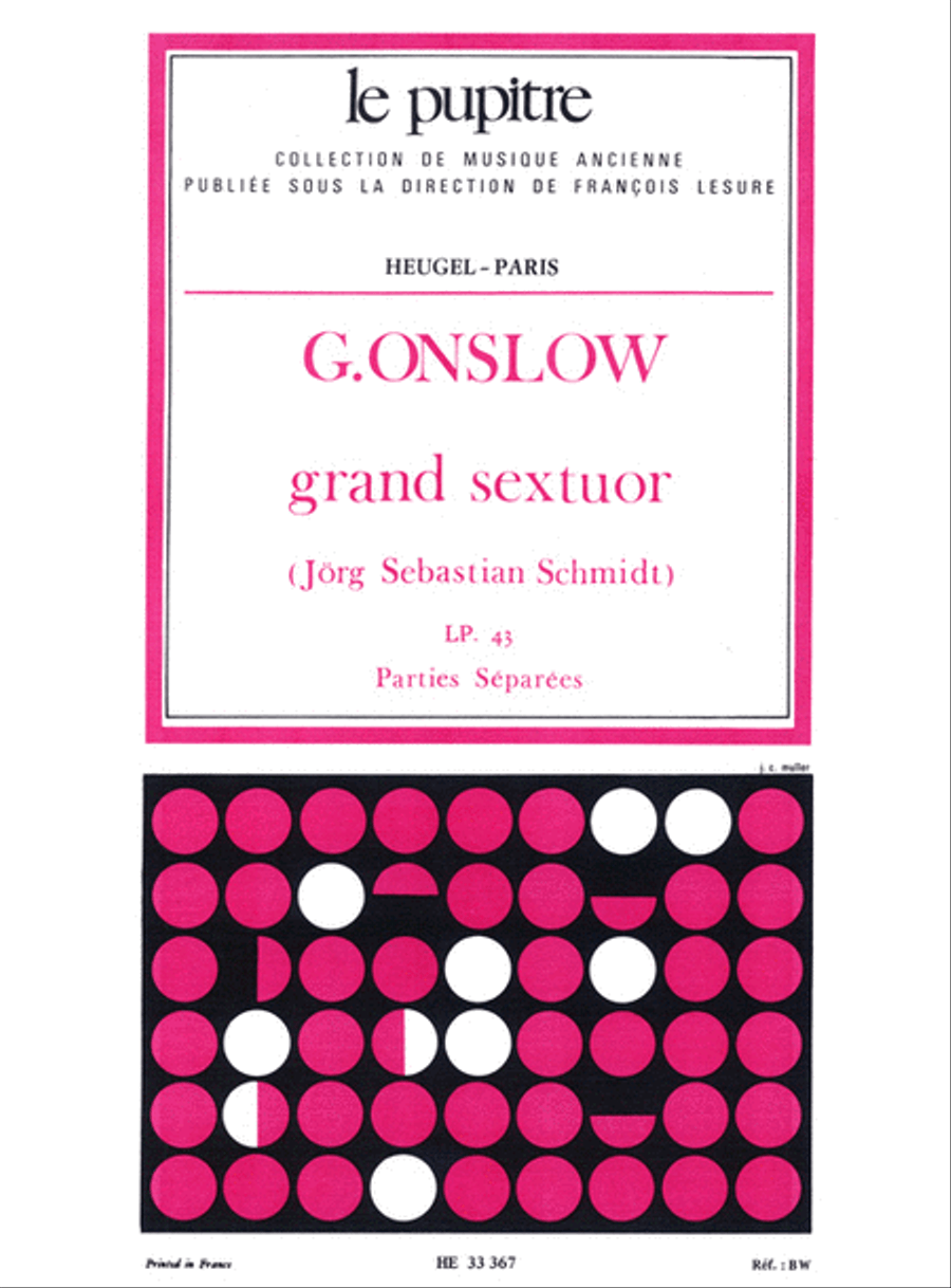 Grand Sextuor Op77bis(pno/clar Fl/basson/cor/c.basse) Parties (lp43) Flute scores gallery preview page 1