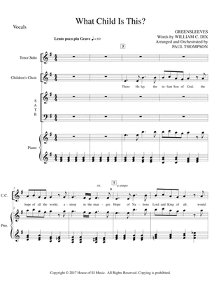 Book cover for What Child is This - Solo with SATB