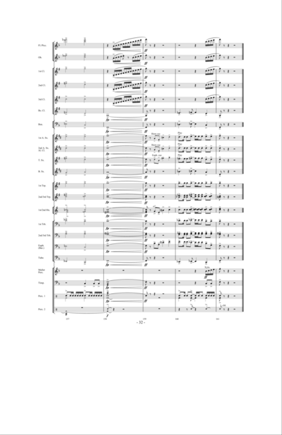 Forever Shining Concert Band scores gallery preview page 31
