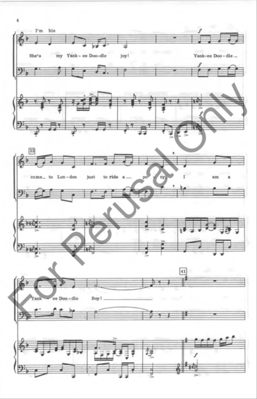 Americana Medley 4-Part scores gallery preview page 4