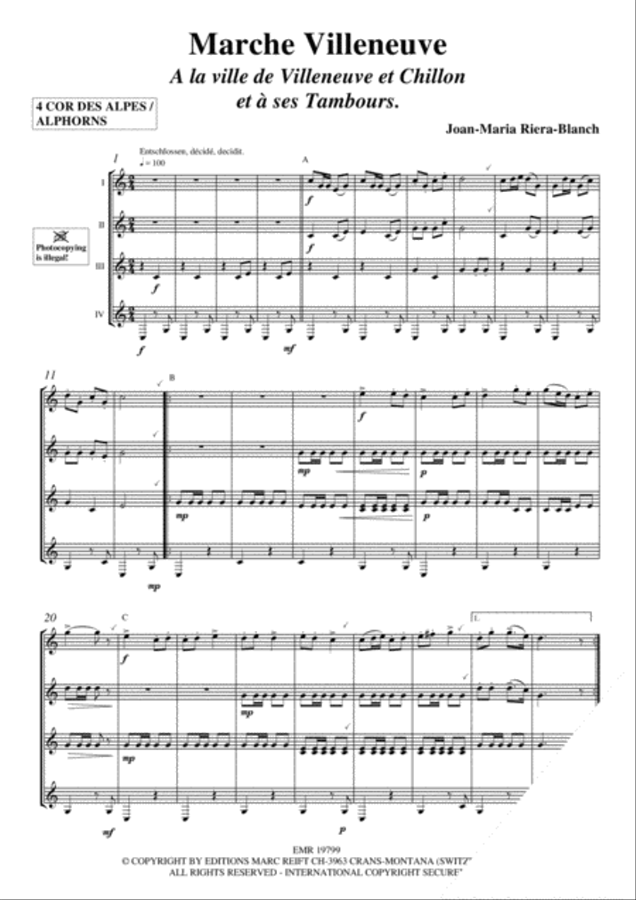 6 Quatuors Alphorn scores gallery preview page 7