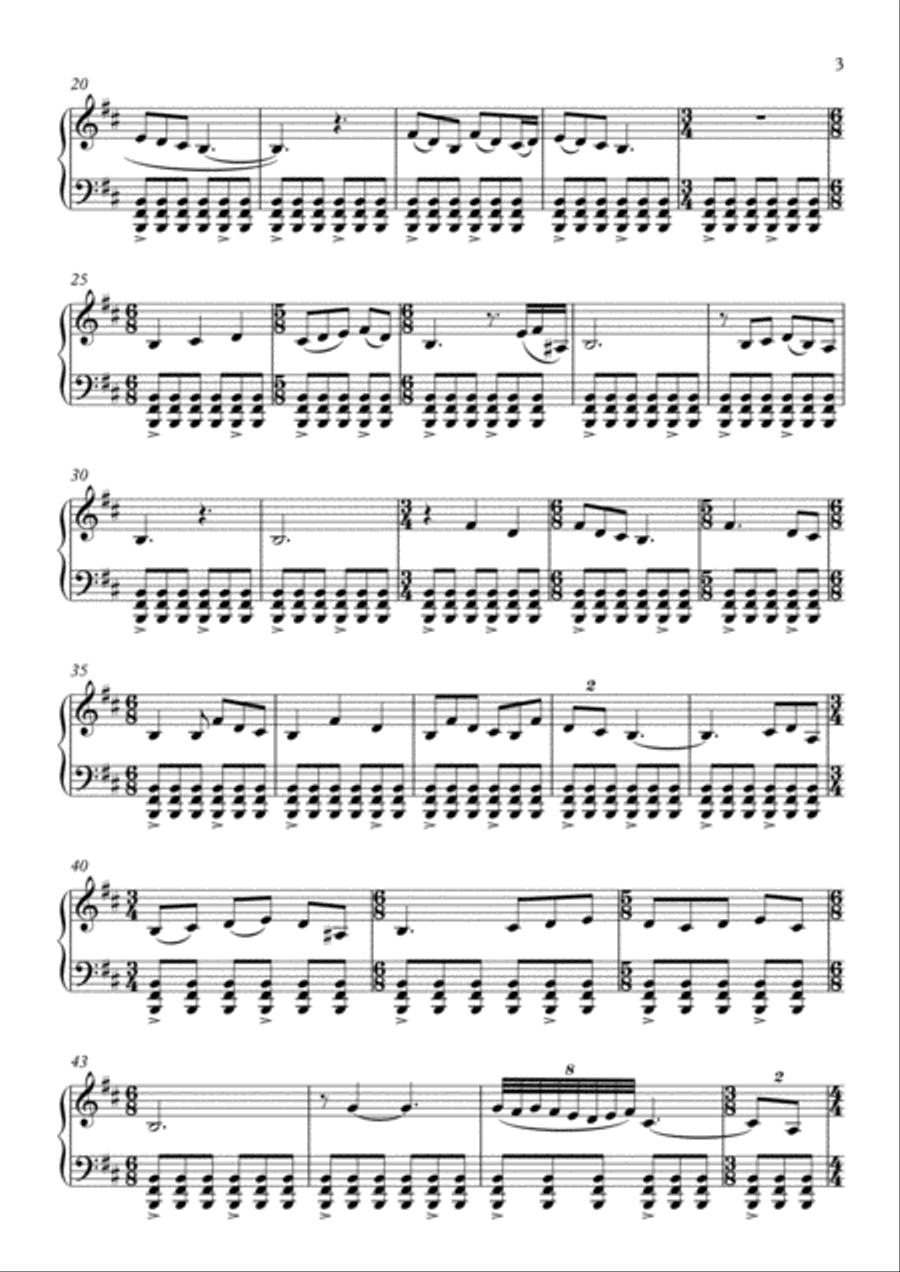 Day 6573, Finalization Of Youth Piano Solo scores gallery preview page 3