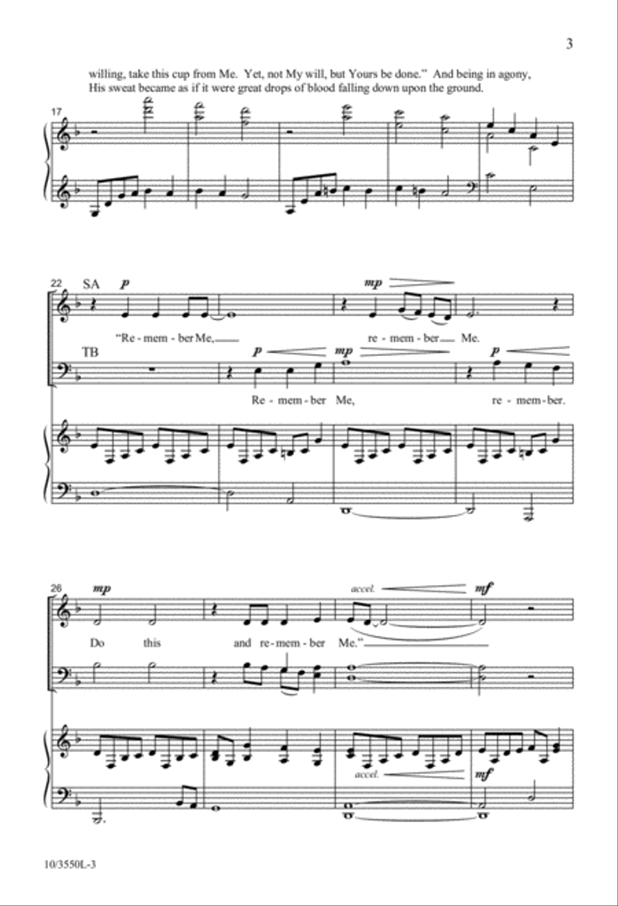 Remember the Passion Remember the Passion 4-Part scores gallery preview page 3