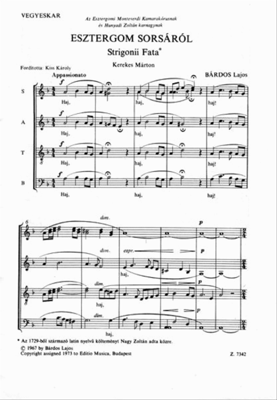 Esztergom sorsáról A Cappella scores gallery preview page 3