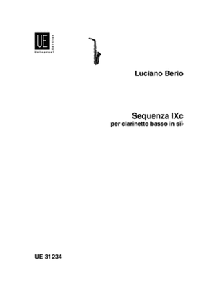 Book cover for Sequenza 9C, Bass Clarinet Sol