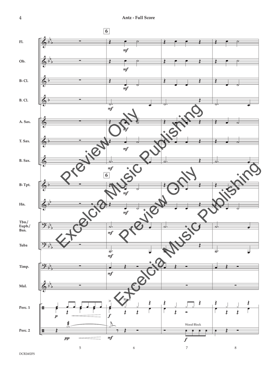 Antz (Score) Concert Band scores gallery preview page 5