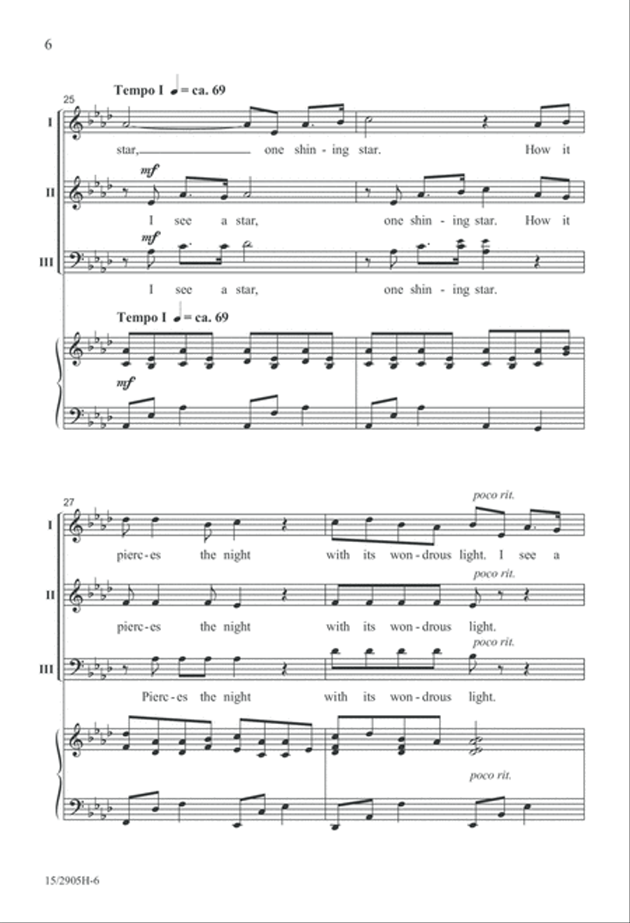 I See a Star 3-Part scores gallery preview page 6