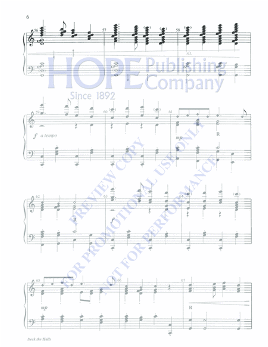 Deck the Halls 5-Octaves scores gallery preview page 6