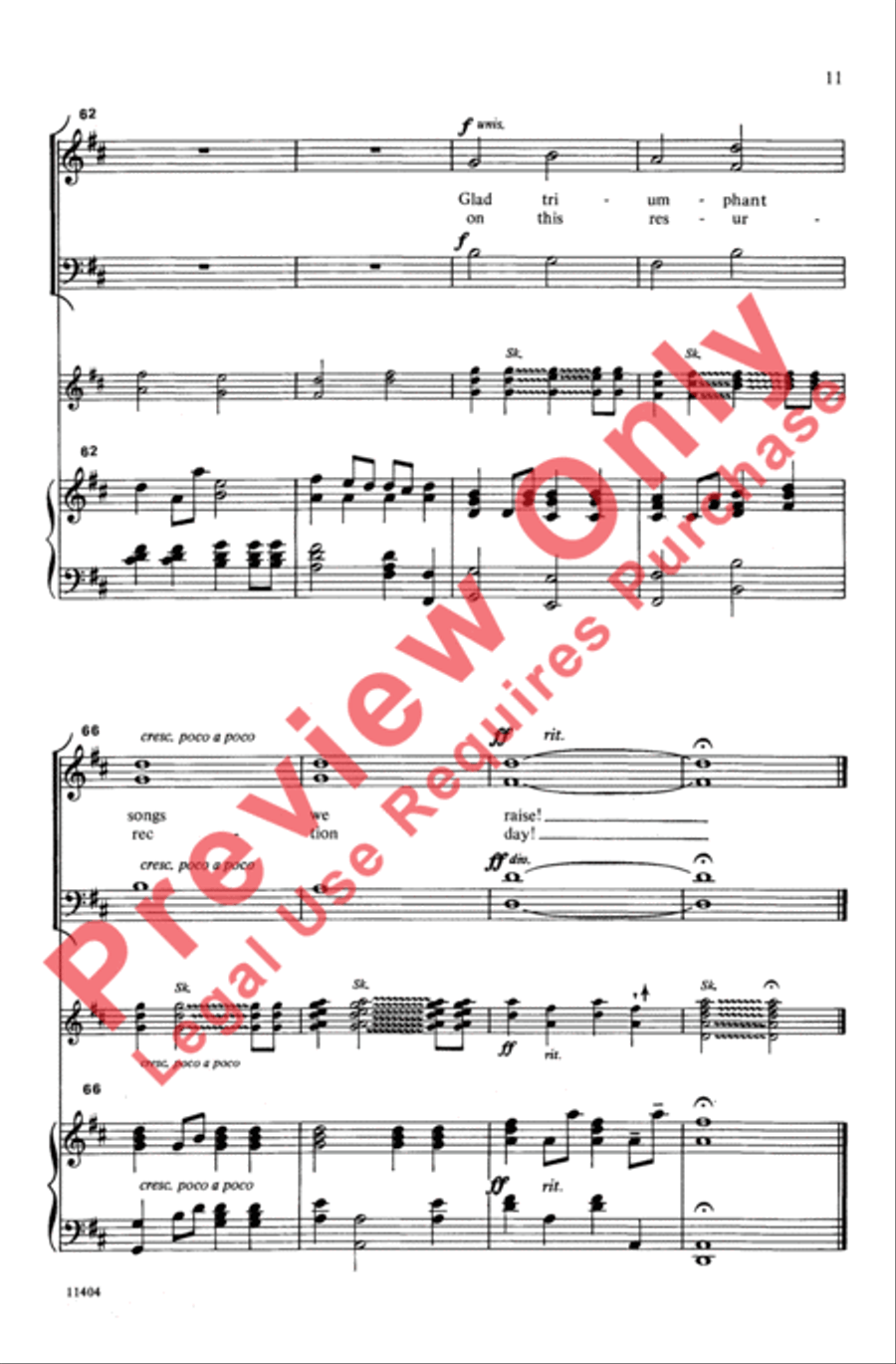 Christmas Joy (Easter Joy) 3-Part scores gallery preview page 11