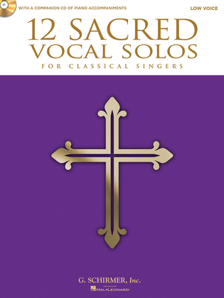 Book cover for 12 Sacred Vocal Solos for Classical Singers