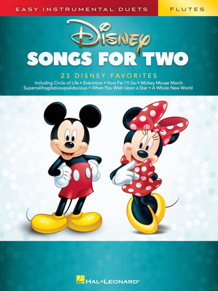 Book cover for Disney Songs for Two Flutes