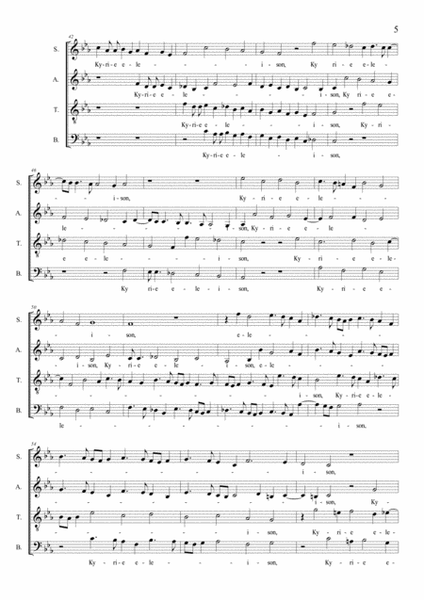 MESSA A 4 VOCI DA CAPPELLA - C. Monteverdi - For SATB Choir image number null