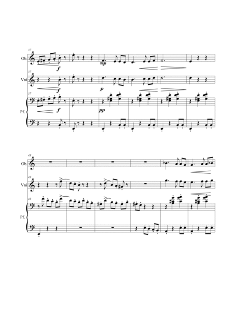Anitra's Dance. Trio Small Ensemble scores gallery preview page 4
