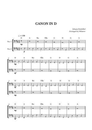 Book cover for Canon in D | Pachelbel | Tuba Duet