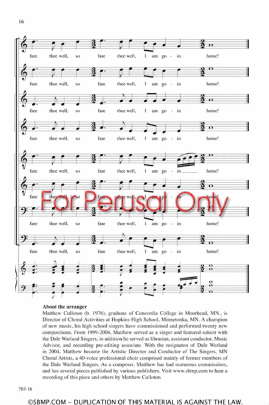 To the New Jerusalem - SATB divisi Octavo Divisi scores gallery preview page 16