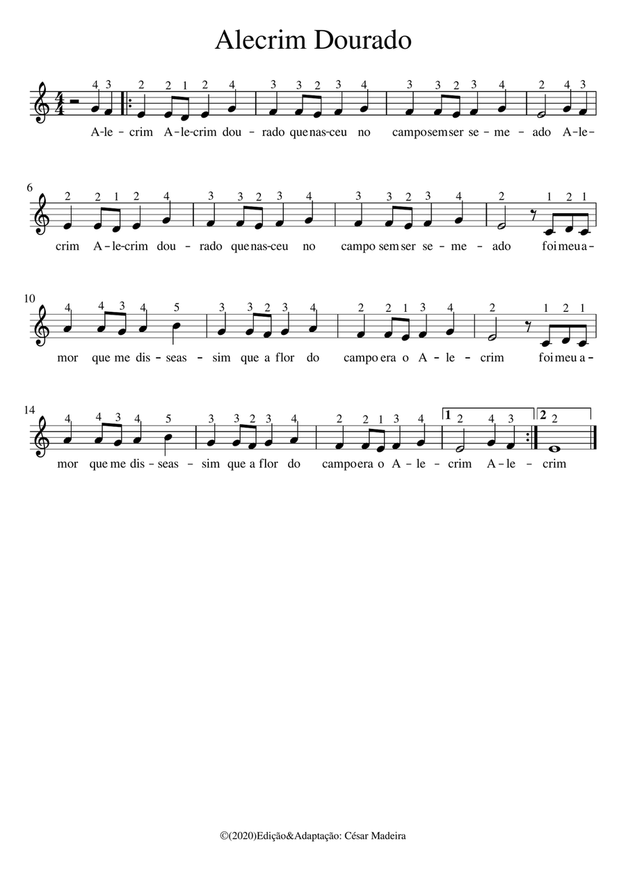 The Thirty Greatest Hits of Brazilian Folk Song (For Piano Easy or Voice) Piano, Vocal scores gallery preview page 4