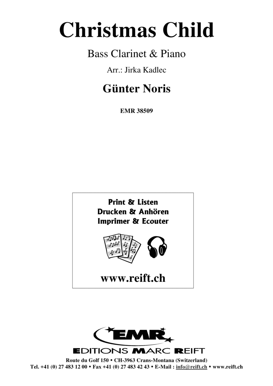 Christmas Child Christmas Child Bass Clarinet scores gallery preview page 1