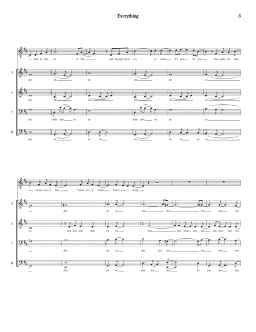 Everything 4-Part scores gallery preview page 3