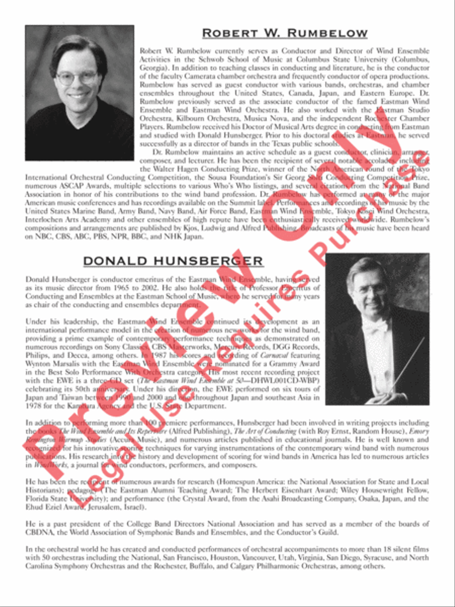 Concerto in C Major for Two Trumpets (I. Allegro, II. Largo, III. Allegro) Concert Band scores gallery preview page 4