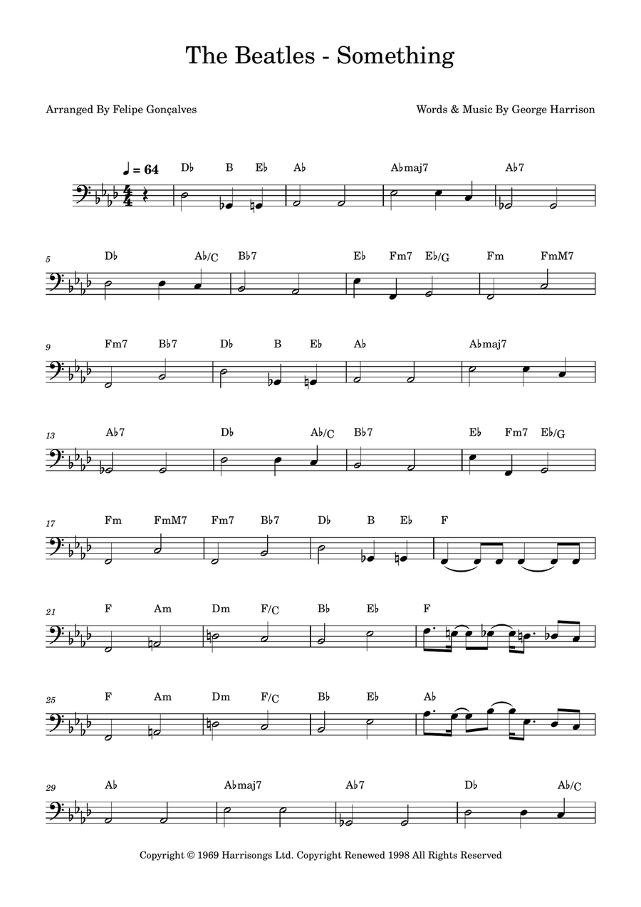 Something Something Acoustic Guitar scores gallery preview page 1