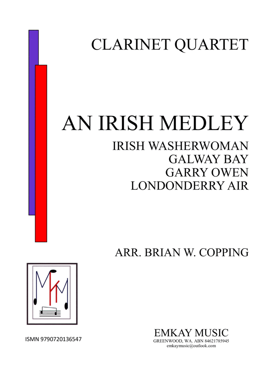 AN IRISH MEDLEY – CLARINET QUARTET image number null