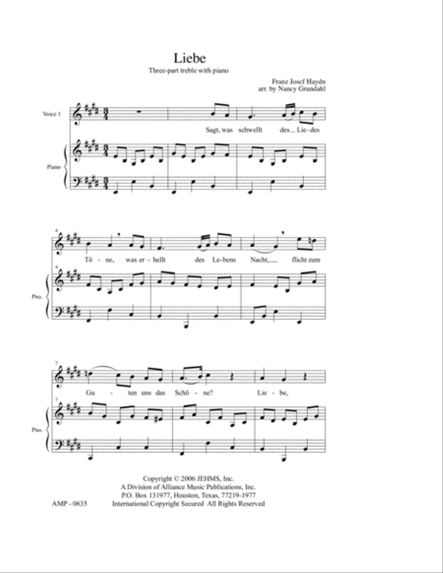 Liebe Liebe 3-Part scores gallery preview page 2