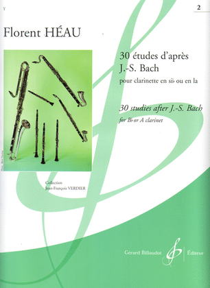 Book cover for 30 Etudes D'Apres J.-S. Bach: Vol. 2: 16 Etudes