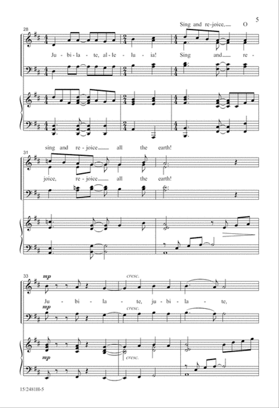 Jubilate, Alleluia! 4-Part scores gallery preview page 6