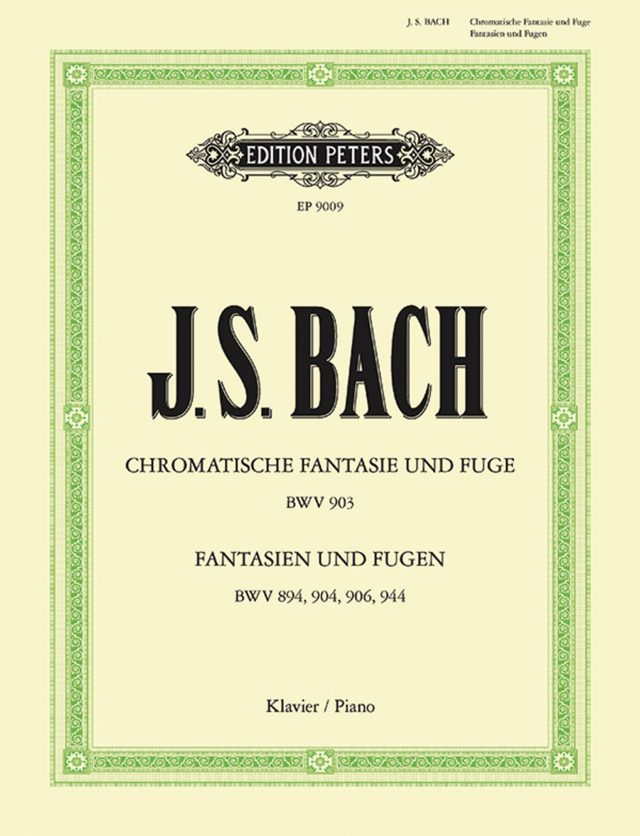Chromatic Fantasia and Fugue BWV 903 Piano scores gallery preview page 1