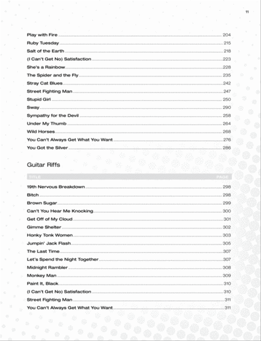 The Rolling Stones -- Best of the ABKCO Years Electric Guitar scores gallery preview page 8