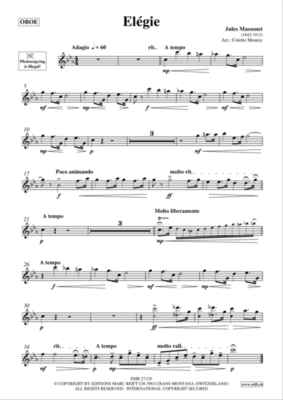 Elegie Oboe scores gallery preview page 2
