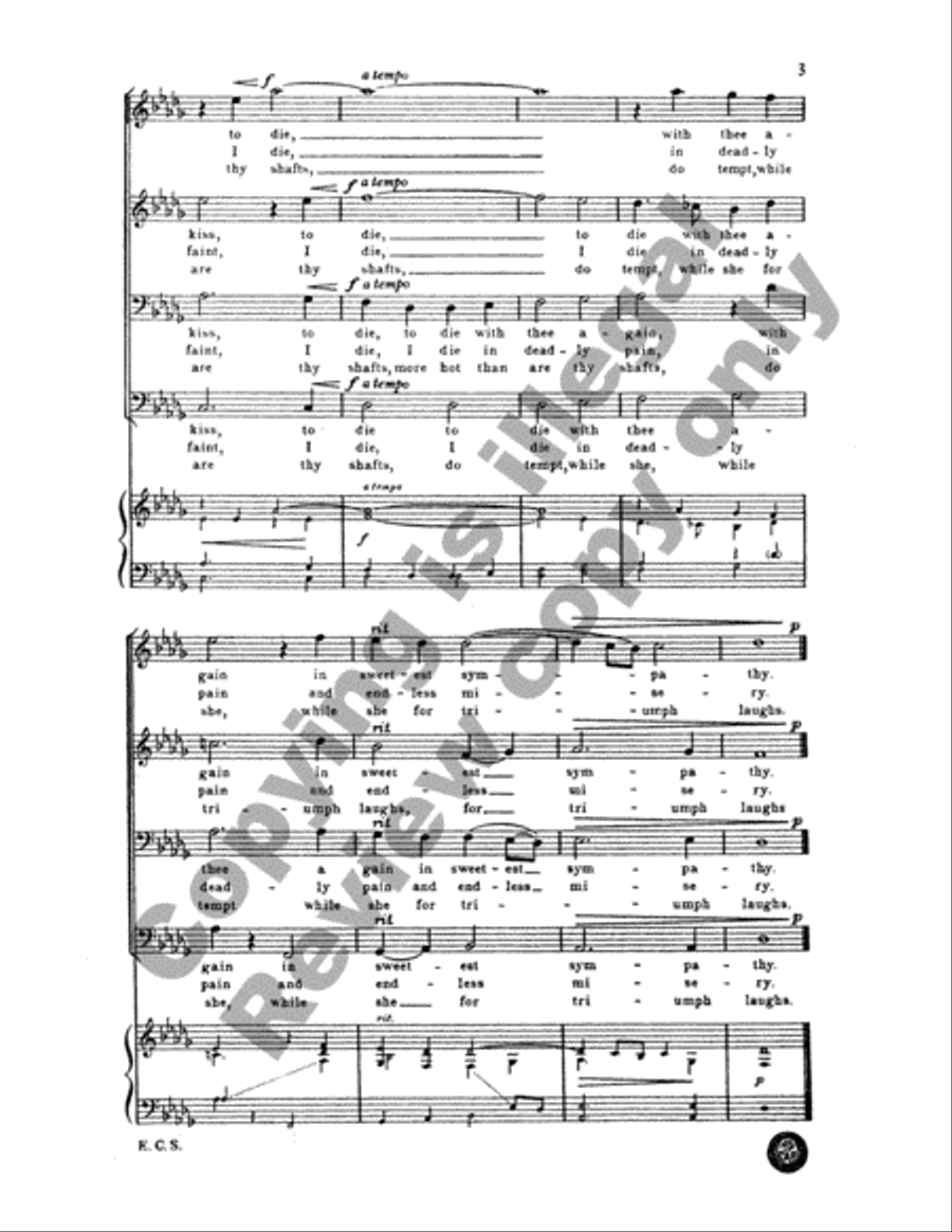 Come Again, Sweet Love Come Again, Sweet Love TTBB scores gallery preview page 4