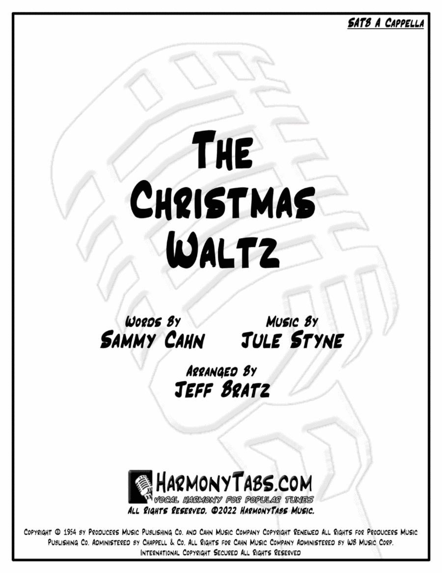 The Christmas Waltz 4-Part scores gallery preview page 1