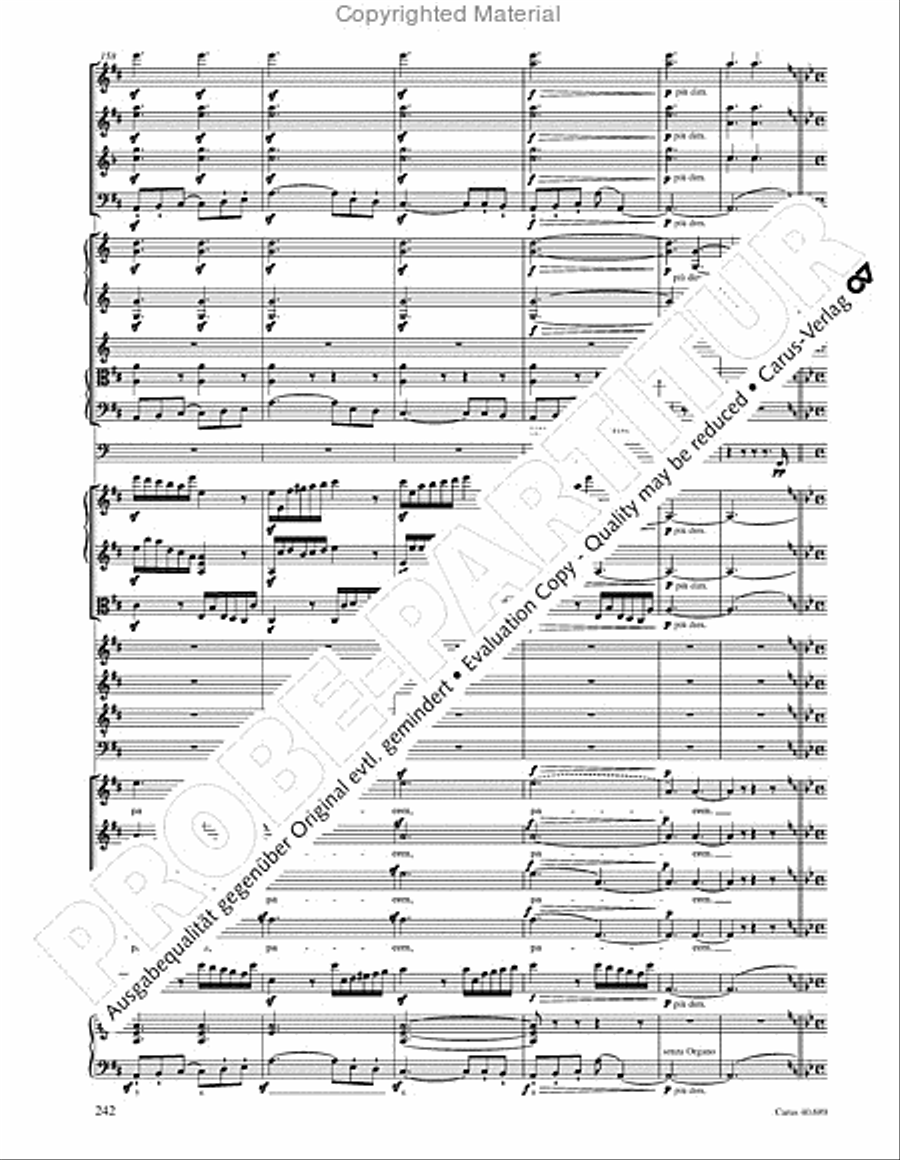 Missa solemnis Missa solemnis 4-Part scores gallery preview page 258