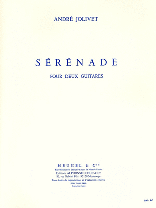 Book cover for Serenade (guitars 2)