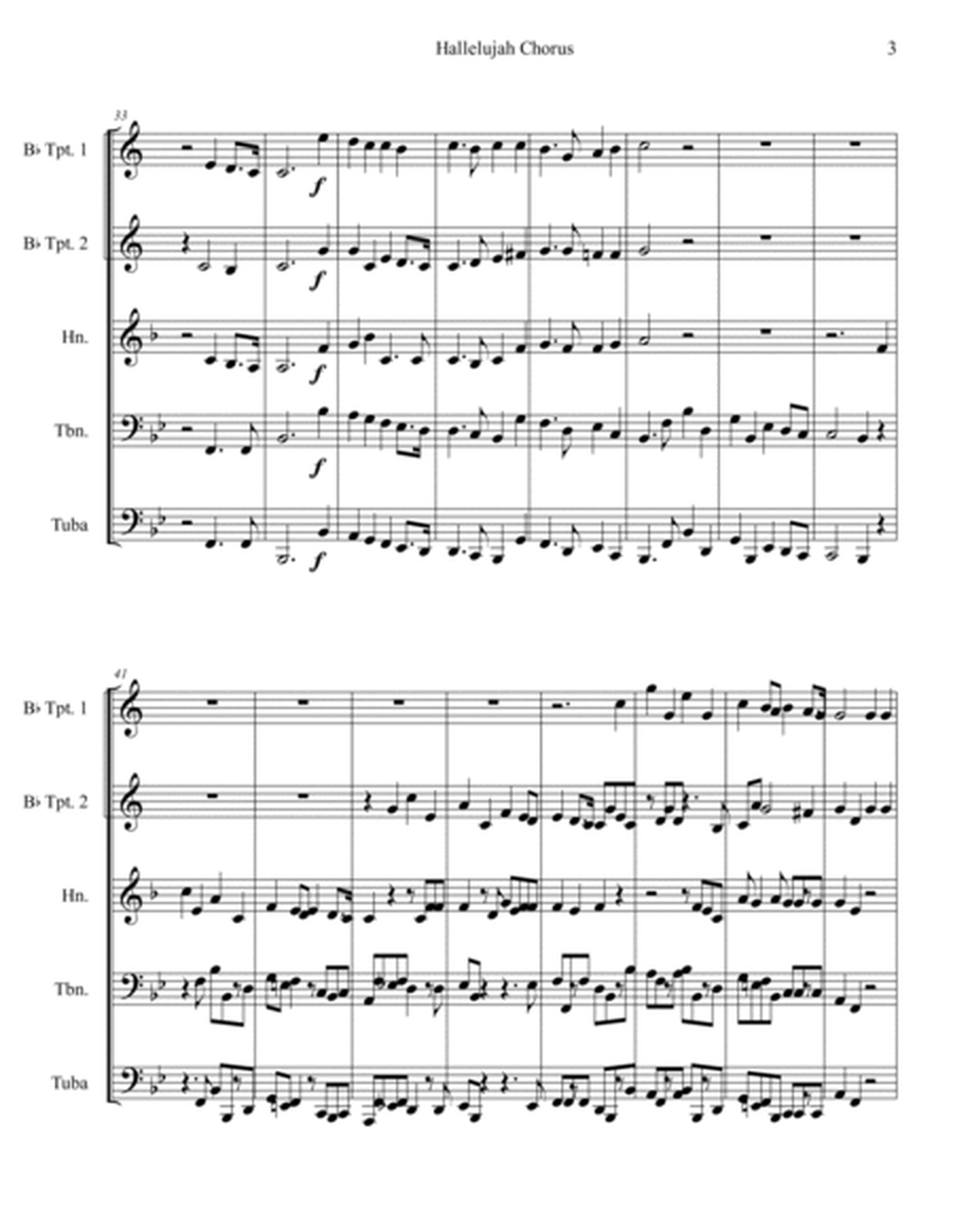 Hallelujah Chorus from Messiah (Brass Quintet) image number null
