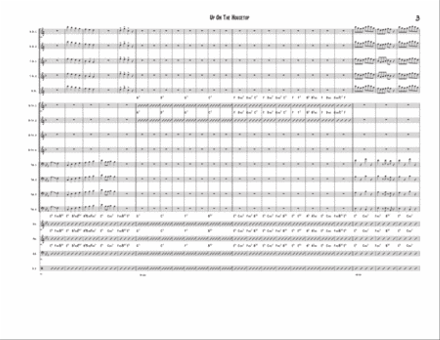 Up On The Housetop Up On The Housetop Jazz Ensemble scores gallery preview page 3