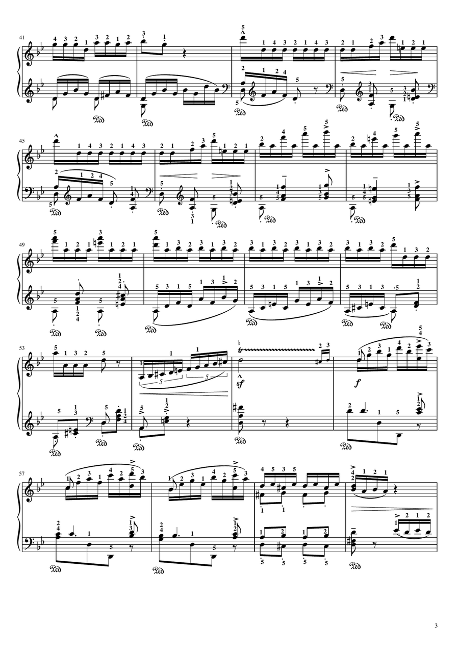 Schumann Spanisches Liederspiel - Contrabandista (The Smuggler) Transcription by Tausig - Original Piano Solo scores gallery preview page 3
