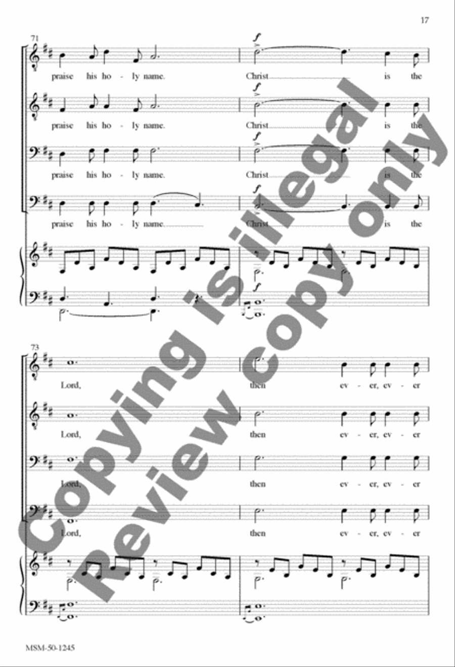 O Holy Night/Cantique de Noël TTBB scores gallery preview page 17