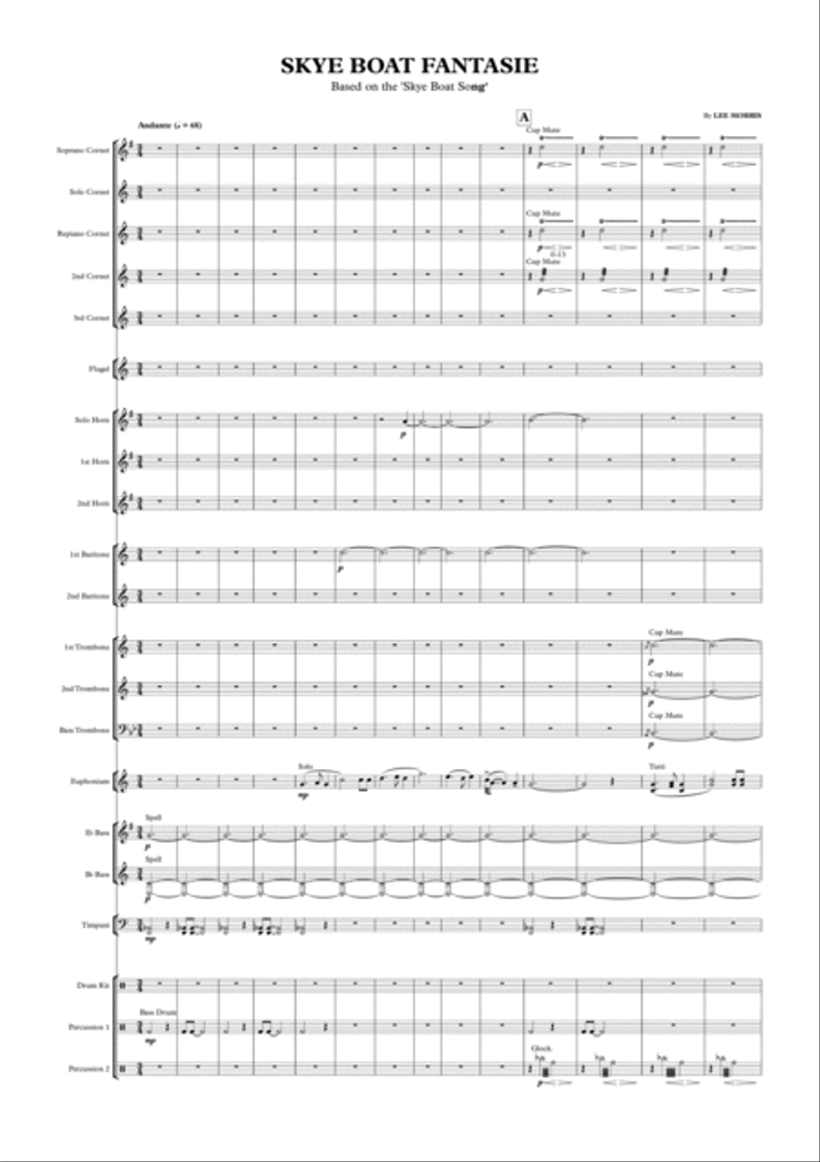 Skye Boat Fantasie Skye Boat Fantasie Brass Ensemble scores gallery preview page 1