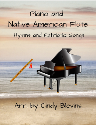 Book cover for Piano and Native American Flute Play Hymns and Patriotic Songs (13 arrangements)