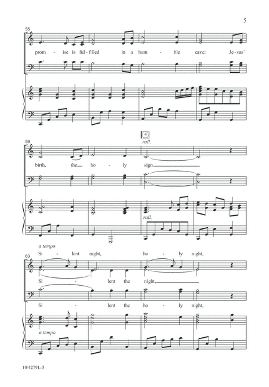 Silent the Night 4-Part scores gallery preview page 6