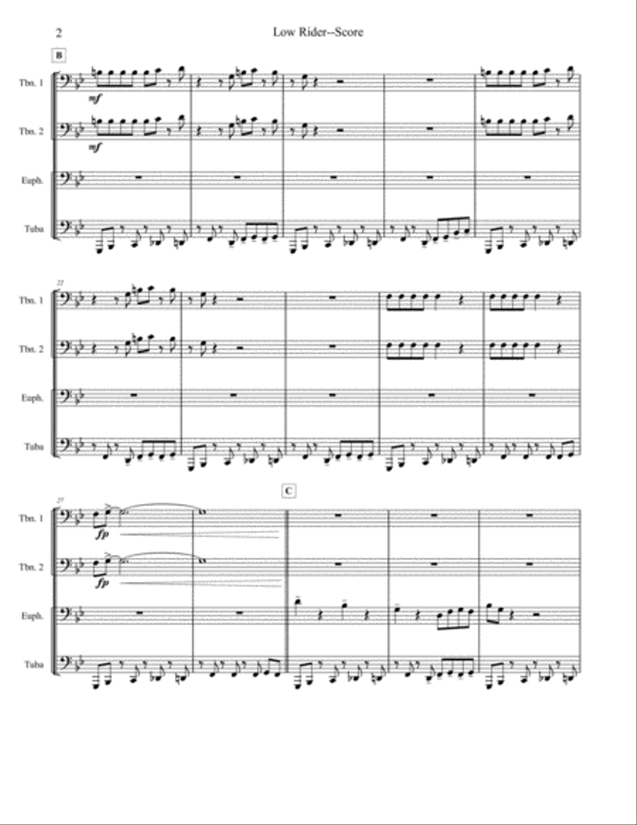 Low Rider Brass Ensemble scores gallery preview page 2